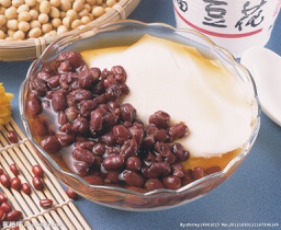 [Q3] Soy Beancurd with Red Bean 雪白红豆冰豆花