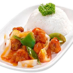 [R012] Sweet &amp; Sour Delights Rice 酸甜咕咾肉饭